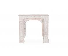 Frente de chimenea Bark blanco