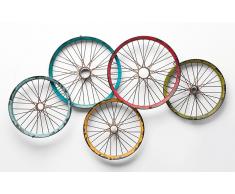 Set 2 percheros ruedas Vintage Wagon