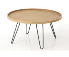 Mesa de centro redonda ratan Diper
