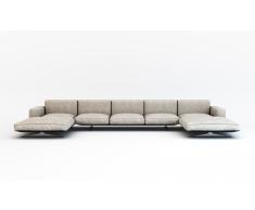 Sofa doble chaise longue moderno Florencia