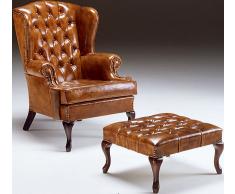 Sillón orejero piel Modena