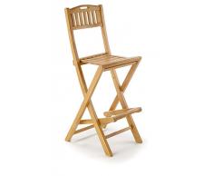 Silla Jardin Bar Teka Plegable