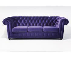 Sofa 3 plazas chester morado Vintage Oxford