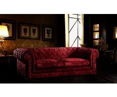 Sofa Chester terciopelo Marsala