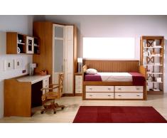 Cama con módulo de cajones