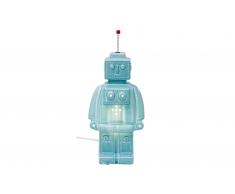 Lampara de sobremesa azul Robot