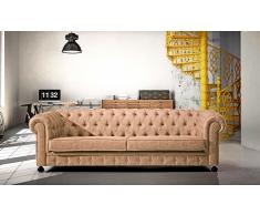 Sofa chester 4 plazas simil piel antic
