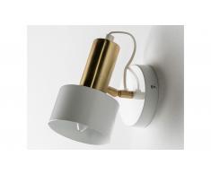 Aplique de pared metal blanco Beto