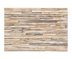 Fotomural madera encalada