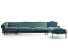 Sofa collage modular 3 piezas chester terciopelo