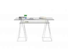 Mesa escritorio de cristal Polar lig. defectos