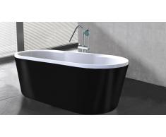 Bañera libre de instalación color negro Elena