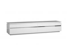 Mueble de TV - Atract - blanco lacado con 2 puertas e iluminación led