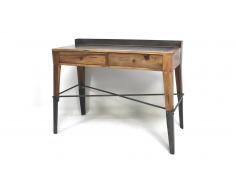 Consola de madera y metal con 2 cajones – Plymouth