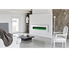 Luxury Kamin 72 Blanca - Chimenea eléctrica 182 cm