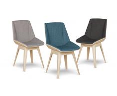 Silla de madera – Nackka – bicolor