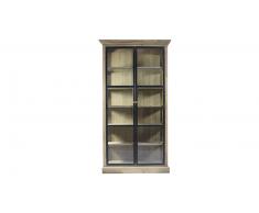Vitrina estilo industrial madera y metal - Caruso