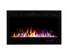 Chimenea eléctrica empotrable 90 cm - Kamin Black NICE 36