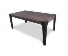Chicago - Mesa rectangular de madera estilo industrial