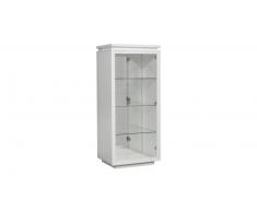Vitrina - Atract - mueble 1 puerta blanco lacado con iluminacion