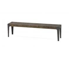 Chicago - Banco de madera y metal al diseño industrial