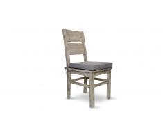 Silla moderna de madera maciza + cojín - Amylton