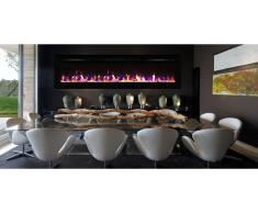 Chimenea eléctrica empotrable 254 cm - Kamin black NICE 100