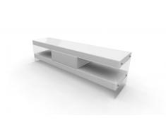 Mueble de TV Crystalline con pies de cristal