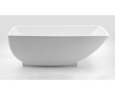 Bañera libre de instalación color blanco Marica