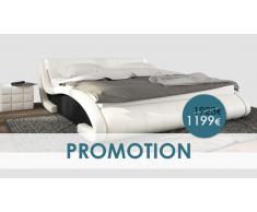 Futura - Blanco/negro 140 cm - Dormitorio completo - OFERTA PROMOCIONA