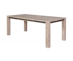 Mesa de comedor rectangular de madera maciza - Amylton