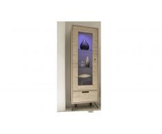 Vitrina 1 puerta con pies de metal - Nekho