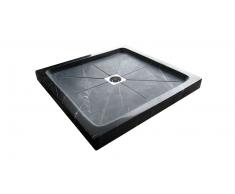 Cobrador de ducha 90x90 o 100x100cm de mármol negro - Marina