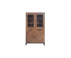 Vitrina estilo industrial madera - Kingdom