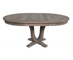 Mesa redonda - Helise - Mesa de madera de olmo con largueros
