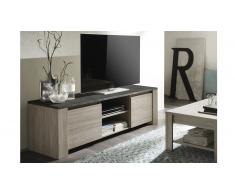 Mueble TV con encimero imitación pizarra - Eblano