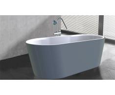 Bañera libre de instalación moderna gris Elena