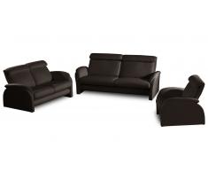 Napolia - Salon de piel (sofá 3p + sofá 2p + 1 sillon)