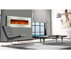 Kaminox 50 - Chimenea eléctrica con fachada acero inoxidable 128 cm