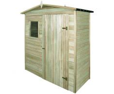 VIDAXL Caseta de almacenaje de jardín madera de pino 200x100x210 cm
