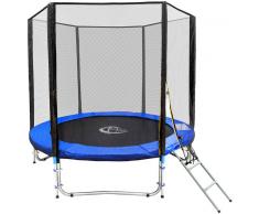TECTAKE Trampolín con red de seguridad, variante 1 244 cm