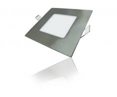 FABRILAMP Downlight Empotrable Cuadrado Led Agamenom 5W Niquel FRIA 6500K