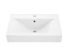 TECTAKE Lavabo de cerámica rectangular