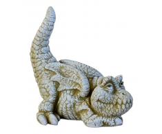 DEGARDEN FIGURA DRAGON DE PIEDRA PARA JARDIN O EXTERIOR 38cm. - DEGARDEN