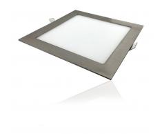FABRILAMP Downlight Empotrable Cuadrado Led Agamenom 12W Niquel NATURAL 4000K