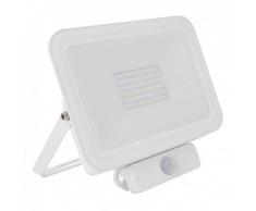 EFECTOLED Foco Proyector LED Slim con Detector PIR 50W Blanco Neutro 4500K