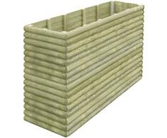 vidaXL Jardinera de madera de pino impregnada 197x56x96 cm
