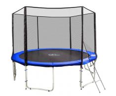 TECTAKE Trampolín con red de seguridad, variante 1 396 cm