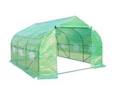 OUTSUNNY Invernadero caseta 350 x 300 x 200 jardin terraza cultivo de plantas