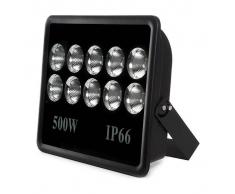 GREENICE Foco Proyector de LEDs para Exterior 500W 40000lm 30.000H Blanco Frío